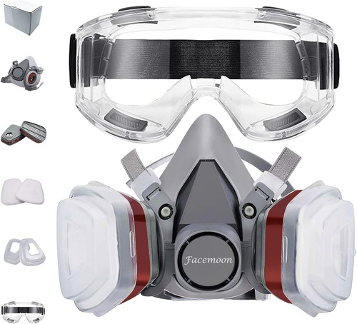 Maschera mezza faccia - mezza,