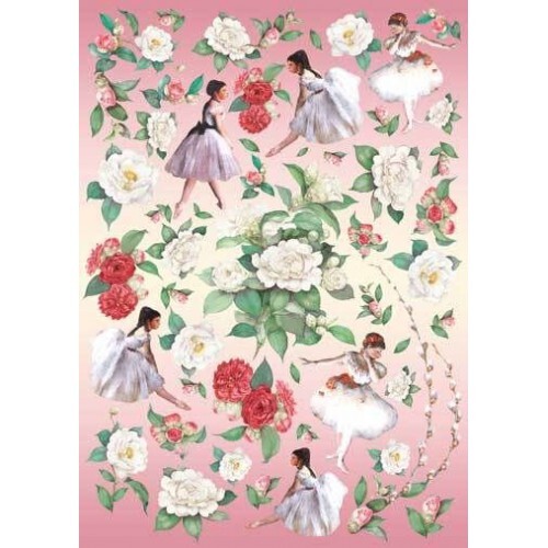 Carta decoupage ballerine - ballerine, e