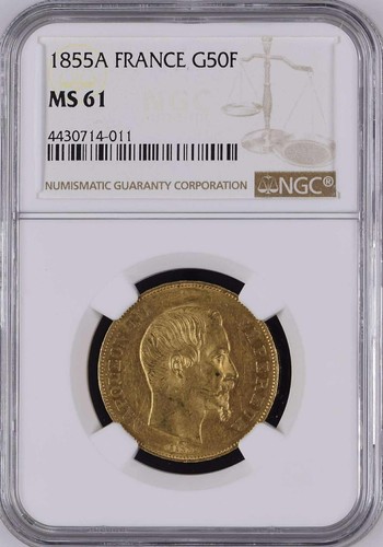 Francia oro franchi 1855 - oro, a