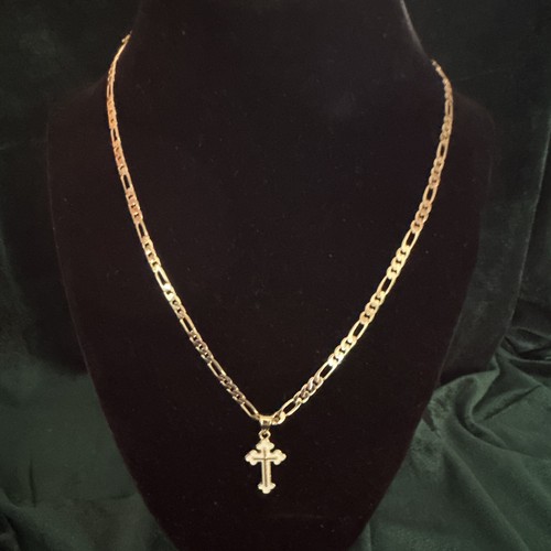 Collana catena figaro - piena, in