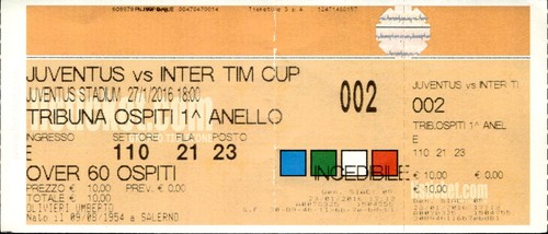 Biglietto stadio juventus - juventus, vs