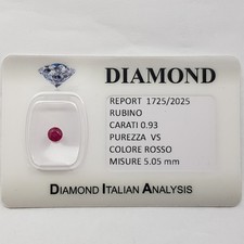Rubino taglio tondo ct - rubino,