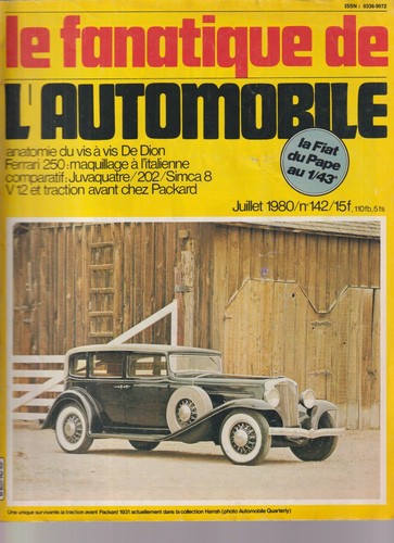 Fana automobile n 142 - de, l'automobile