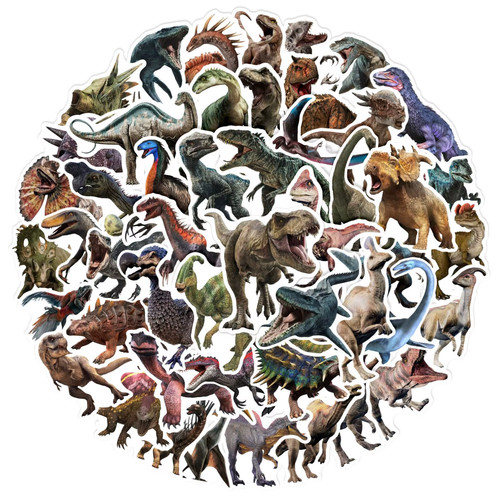100 adesivi dinosauri