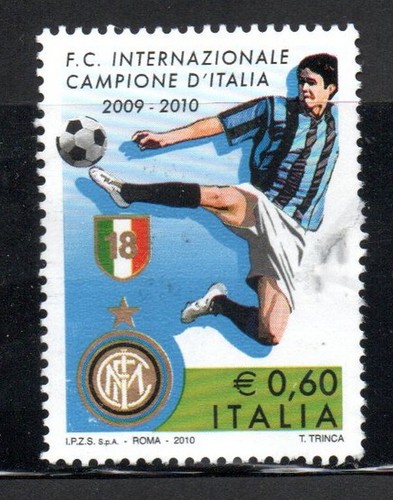 Francobollo italia 2010 inter - italia,