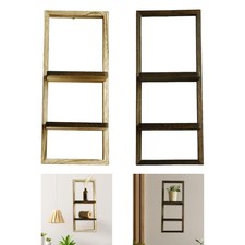 Mensola galleggiante rustica decorativa in legno per camera da letto,