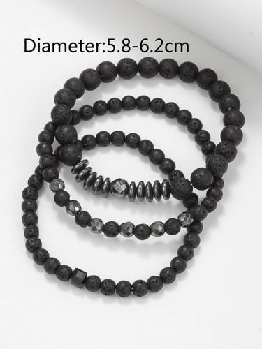 Bracciale uomo nero - bracciale,