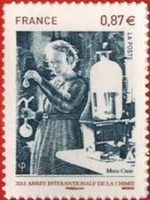 2011-Timbre autoadhésif-France Neuf**Marie Curie-Physicienne-Chimie-Stamp.Yv.524