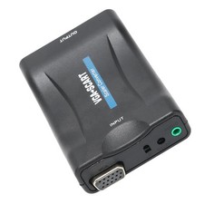 Convertitore da Vga a Scart Adattatore Video HD Forniture Computer con Telecomando Cont AM