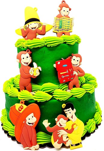 Curious george cake topper set - george,