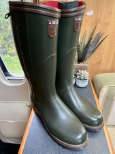 Stivali Aigle Parcours ISO full zip taglia 11,5 EU46Wellington bronzo verde stivali