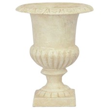 Urna piccola ghisa bianca