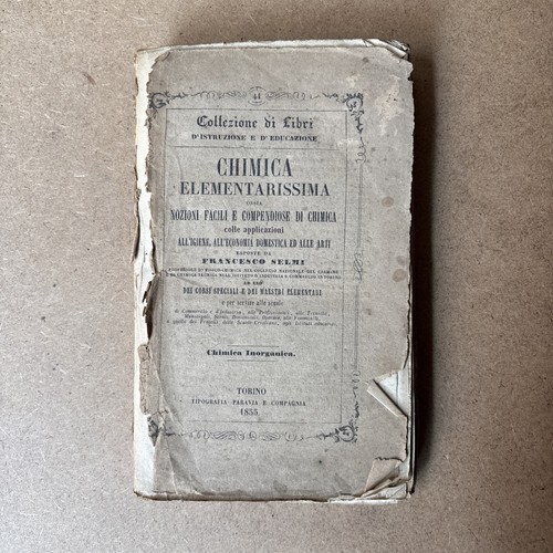 Chimica elementarissima 1855 - chimica,