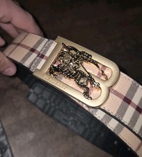 Cintura Burberry oro acciaio
