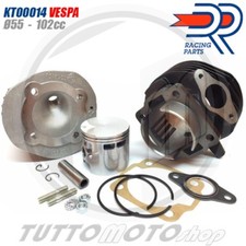 GRUPPO TERMICO DR D.55 102 CILINDRO PISTONE TESTA - PIAGGIO APE 50