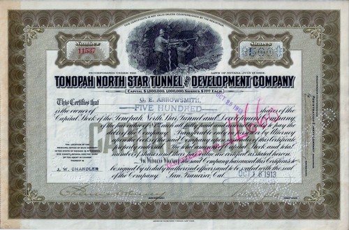 Tonopah north star tunnel and - north,