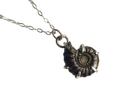 Collana fossile ammonite