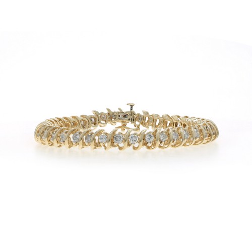 Bracciale tennis oro giallo - tennis,