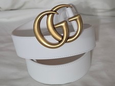Cintura Gucci tutta bianca in
