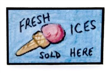 Insegna espositore gelati - insegna,