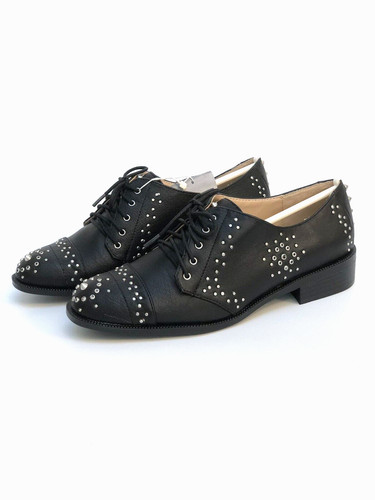 Zara nero borchiato scarpe - borchiato,