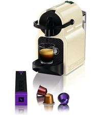 Macchina Caffè Nespresso Inissia EN 80.B -Crema Vaniglia- Spina EU con Convertitore