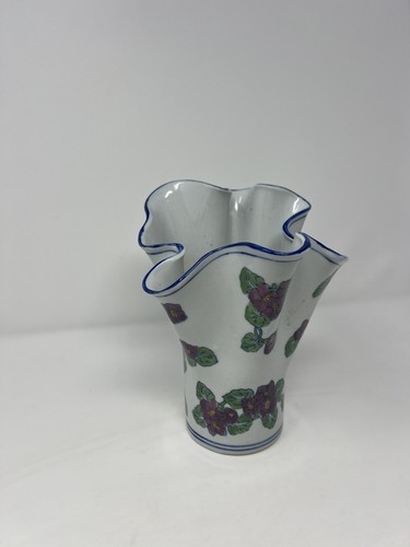 Aaa imports floral vase fluted - floral,
