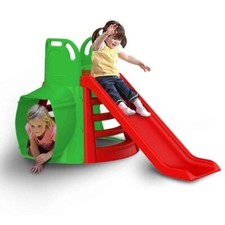 Scivolo con Tunnel Grande per Bambini in Plastica Scaletta da Giardino Bimbi