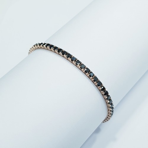 Bracciale tennis oro rosa - in,