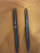 2x Parker 75 Cisele Silver