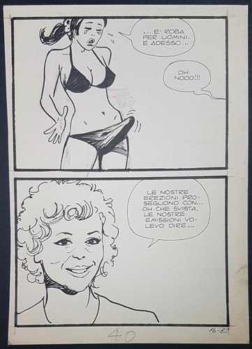Milo manara tavola originale - manara,
