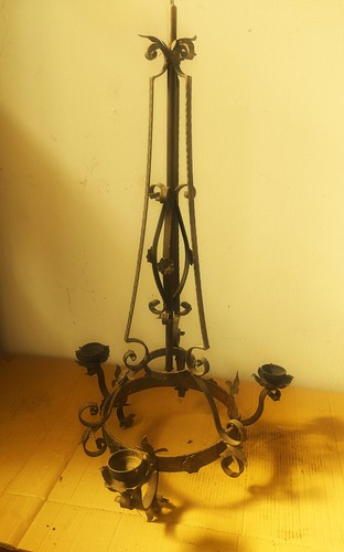 Vecchio lampadario luci in - vecchio,