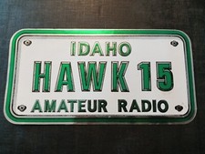 Adesivo Pubblicitario Vintage Targa Auto Americana Idaho Amateur Radio USA 