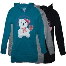 Maglione in pile con cappuccio