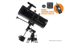 Celestron Powerseeker 127 EQ telescopio + azionamento motore + kit adattatore telefono #22039