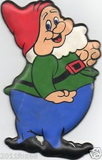 figurina plasteco patuzzi anno 1965 walt disney 7 nani gongolo ottime condizioni