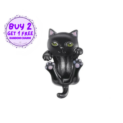 Ciondolo gatto nero con
