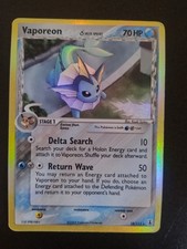 Vaporeon reverse holo eng 18/113 set ex specie delta pokemon