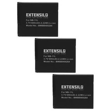 3 Batteries pour Canon