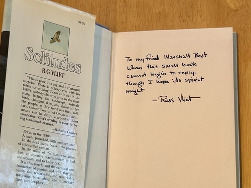Signed vliet solitudes - signed, r.g.