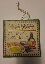 Piastrella 2016 Famiglia Cortopassi dipinta a mano PROVERBIO ITALIANO di Cerasella Italia 