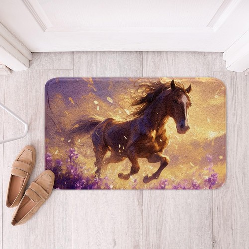 Horse polyester bath rug - bath,