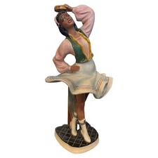 1950s Hand-Painted Ceramic Figure of a Dancer by Sandro Vacchetti