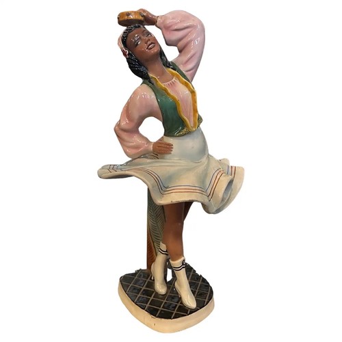 1950s hand painted ceramic - 1950s,