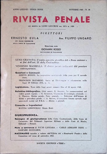 Rivista penale anno - penale., lxxxvii
