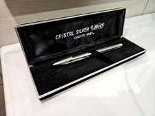 Penna Bic Cristal Silver Vintage - in Argento Massiccio 925 - Da Collezione