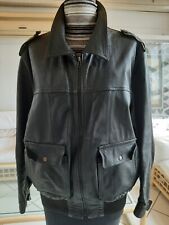 GIACCA GIUBBINO GIUBBOTTO BOMBER UOMO VERA PELLE NERA (NAPPA)