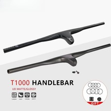 Manubrio Riser Carbonio Integrato Bici MTB XC -12°gradi con Vite Titanio 