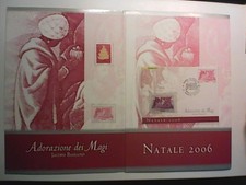 POSTE ITALIANE REPUBBLICA FOLDER NATALE 2006 ADORAZIONE DEI MAGI JACOPO BOSSANO