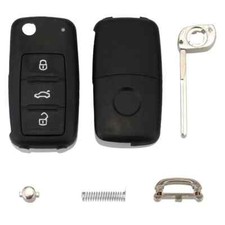 CHIAVE Cover Guscio Telecomando 3 Tasti Compatibile per volkswagen + LOGO POLO *